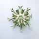 Vintage ceiling lamp, floral design, 1980s, Italy