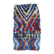 Tapis Marocain Boucherouite coloré - 88 x 158 cm