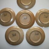 Set of 6 stoneware plates