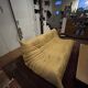 Togo sofa by Ligne Roset, authentic leather, 3-seater.
