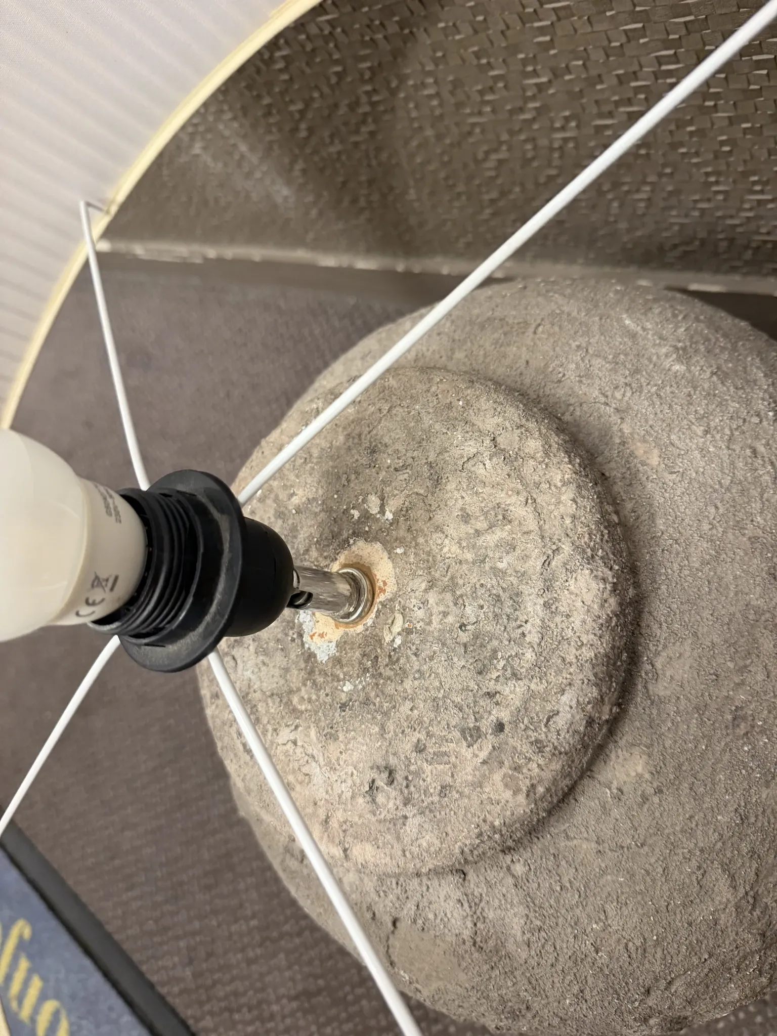 Old jar lamp