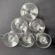6 grands verres en cristal taillé XIXème