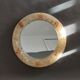 Miroir en résine 1960 avec inclusion de crustacés.