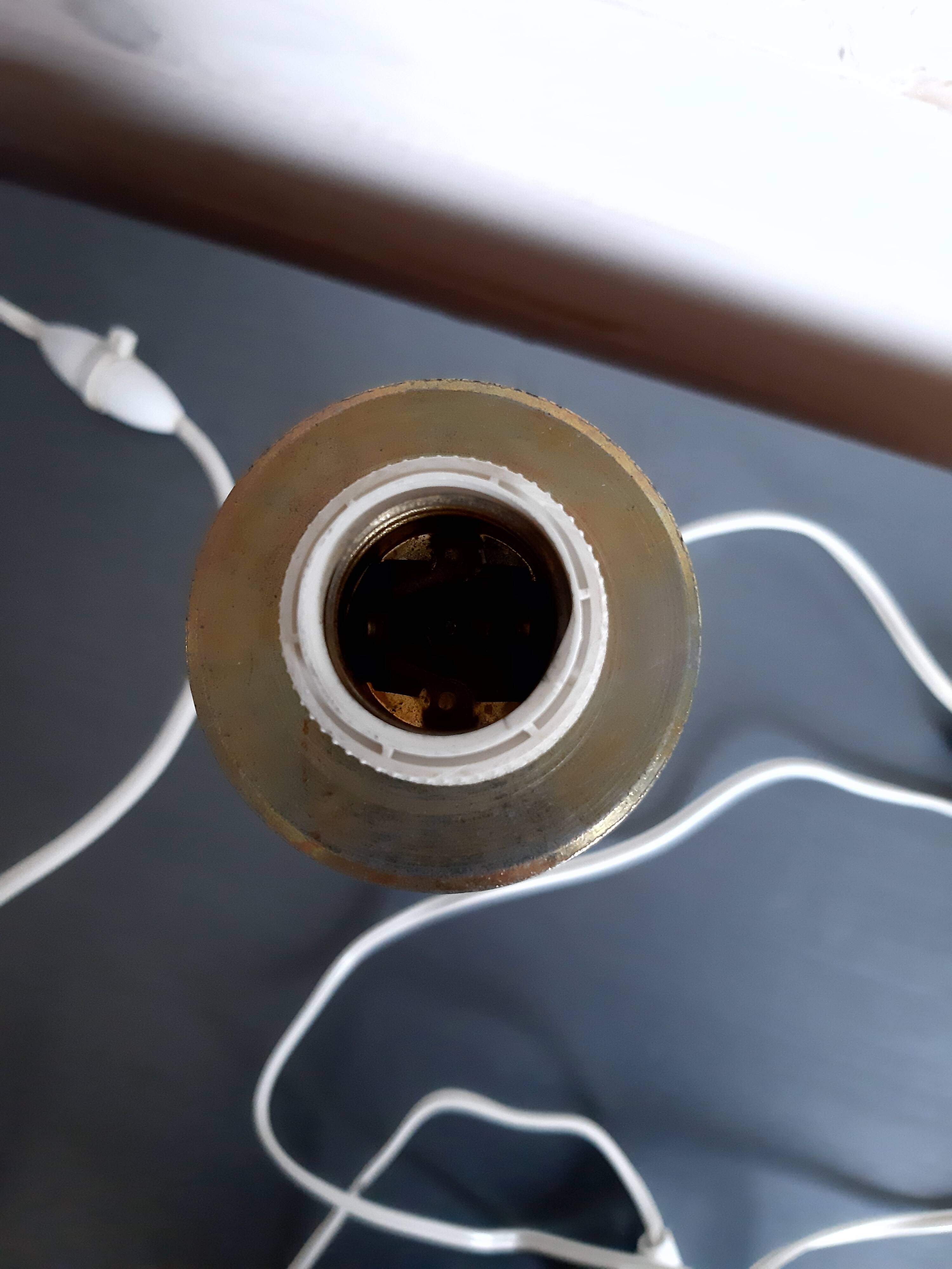 Pair of alabaster lamp feet
