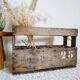 Old wooden bin or bottle holder