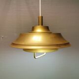 Hanging lamp in solid brass 1970s Denmark
