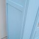 Parisian Art Deco armoire with beveled mirror and painted decoration