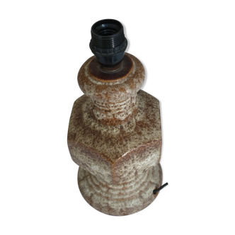 Lamp foot to lay ceramic brown granite