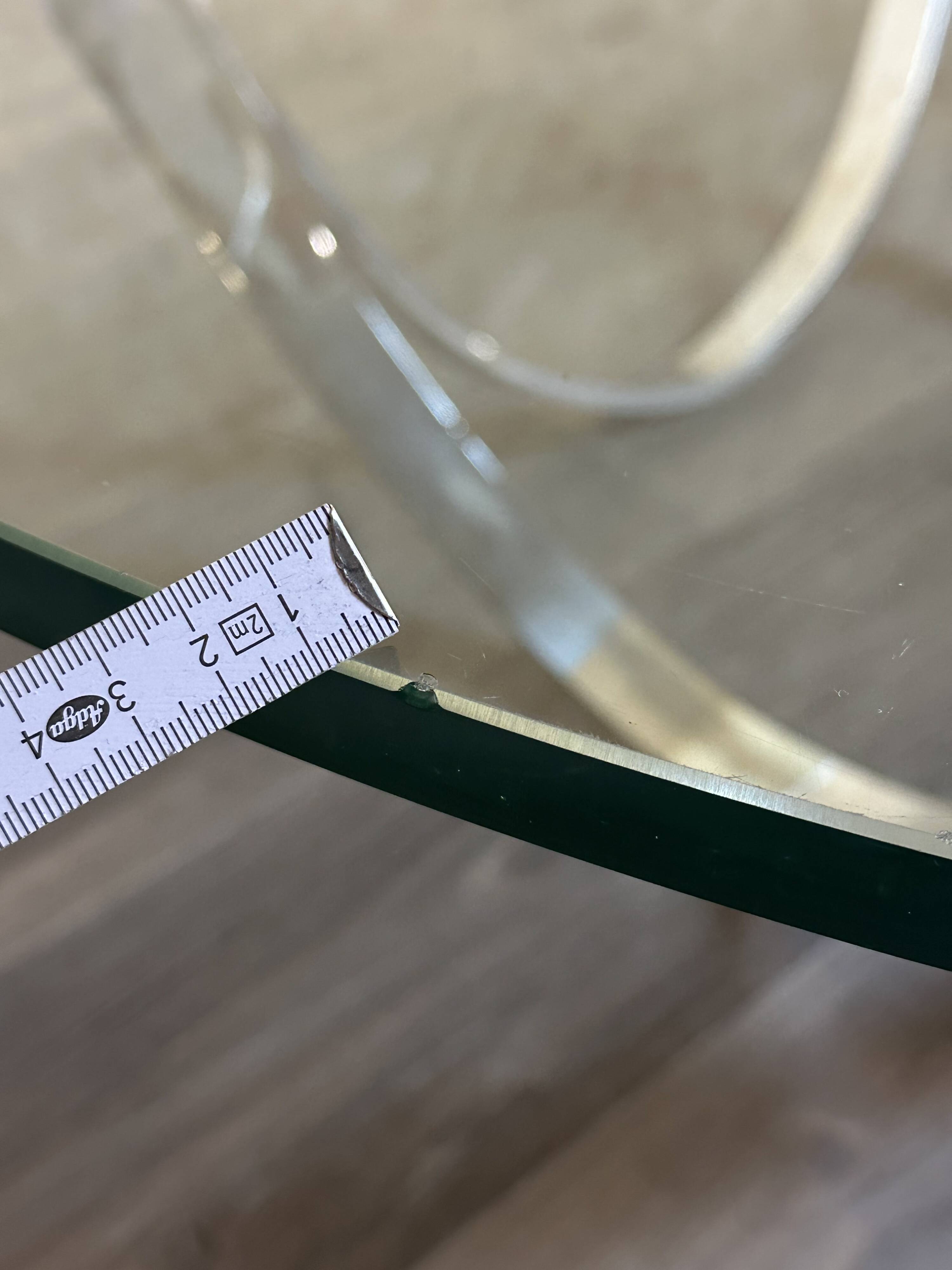 60s 70s coffee table glass table by Werner Lindner for Bacher Space Age