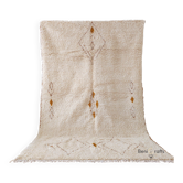Large Moroccan rug made of natural wool, dimensions 250x150 cm, handmade.