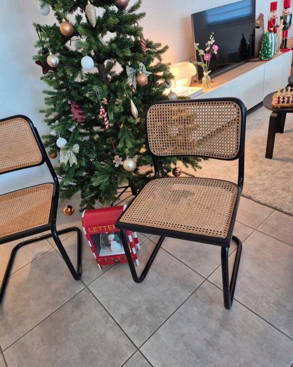 Chaise B32 Marcel Breuer hêtre noir (2 disponibles)