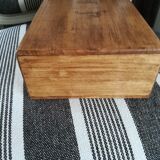 Initial original waxed wooden box j b