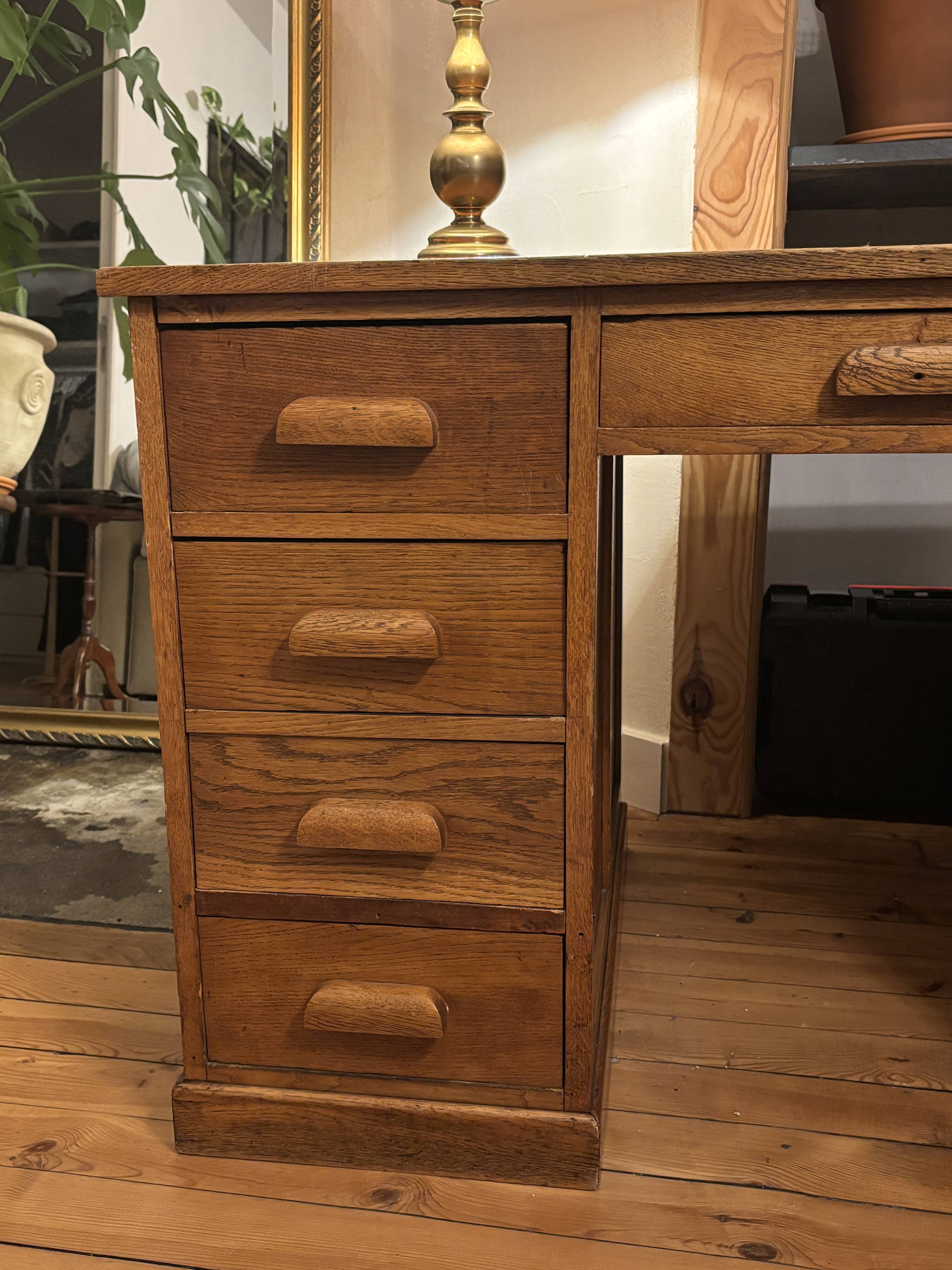 Vintage oak desk