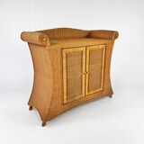 Mid-century wicker dresser, France, 1960s