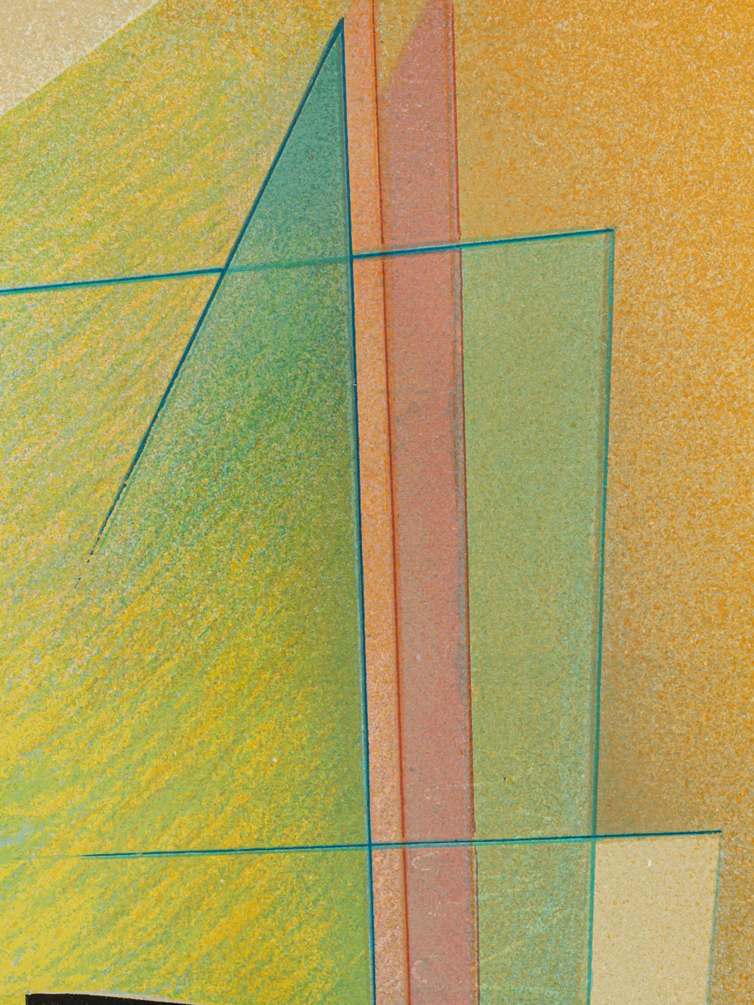 Lichtquelle, Sérigraphie en couleurs, 83 x103 cm