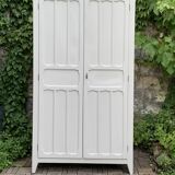 Antique Parisian paneled wardrobe, 1940