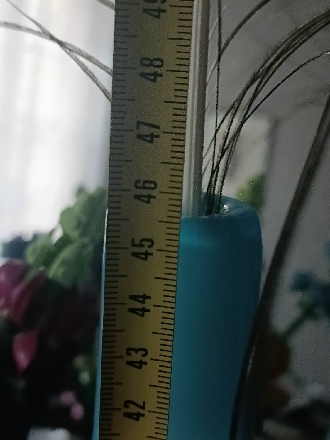 Blue opaline glass vase/soliflore