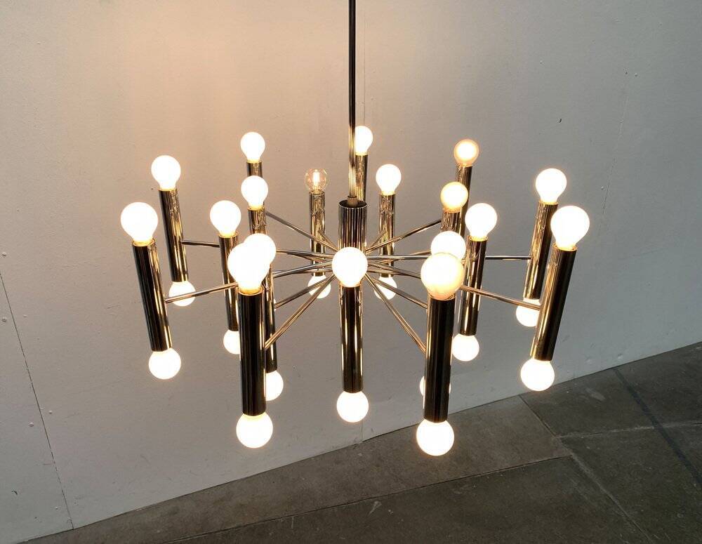 German lustre from the mid-century space age by Doria Leuchten, 1960s.