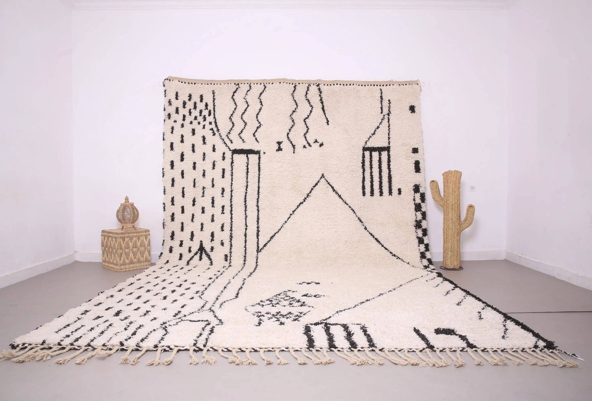 Tapis fait main traditionnal 250cmX150cm marocain