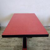 Red bistro table 50s