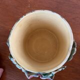 Pots in slurry flowers in relief