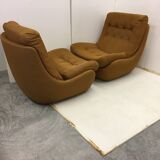 Pair 2pcs Vintage RARE Jitona Ultra Light Chairs ATLANTIS Polystyrene With original labels Mid Centu