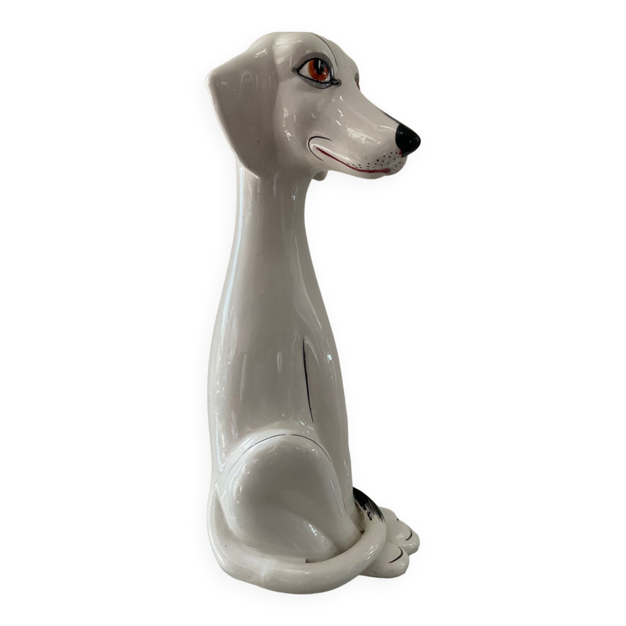 Porcelain dog Cevac France 70s
