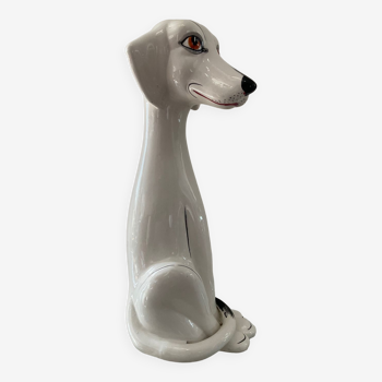 Chien en porcelaine Cevac France années 70