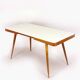 Mid-Century Modern Coffee Table with Glass Top from Cesky Nabytek, 1960s