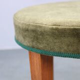 Paire de tabourets Art Déco, Tchécoslovaquie, années 1940.