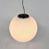 Set of 2 Mid Century Hanging Bol Lamps by Glashutte Limburg, 1970s