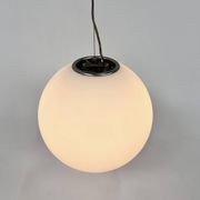 Set of 2 Mid Century Hanging Bol Lamps by Glashutte Limburg, 1970s