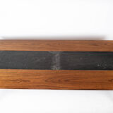 Coffee table in rosewood and black slate of Danish design, 1960s