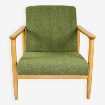 GFM-142 Chair in Olive Bouclé attributed to Edmund Homa, 1970s