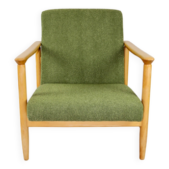 GFM-142 Chair in Olive Bouclé attributed to Edmund Homa, 1970s