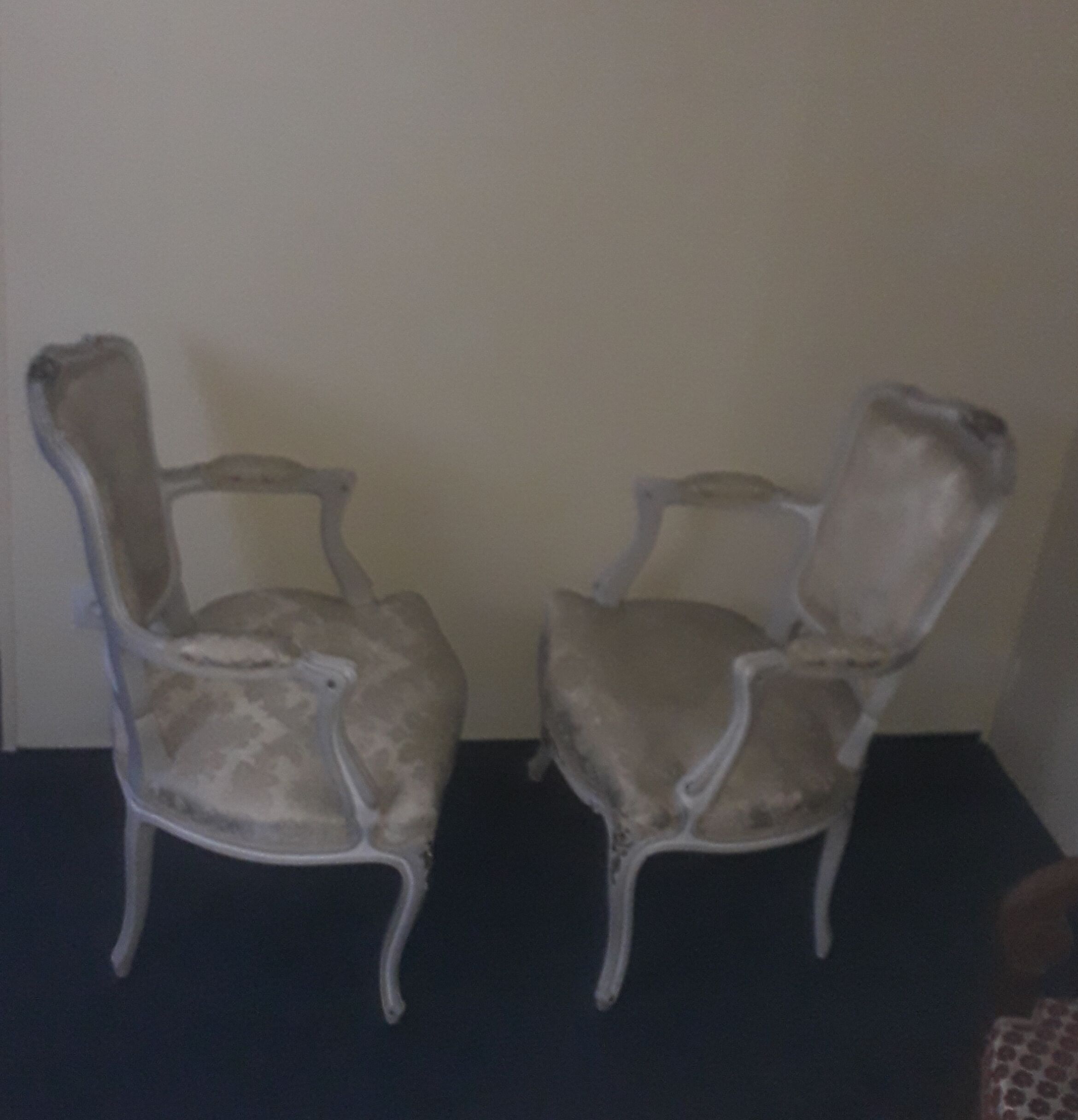 Pair of louis XV style armchairs