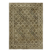 Handmade turkish decorative 1980s 300 cm x 398 cm beige wool carpet