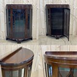 English mahogany showcase from the 1930s