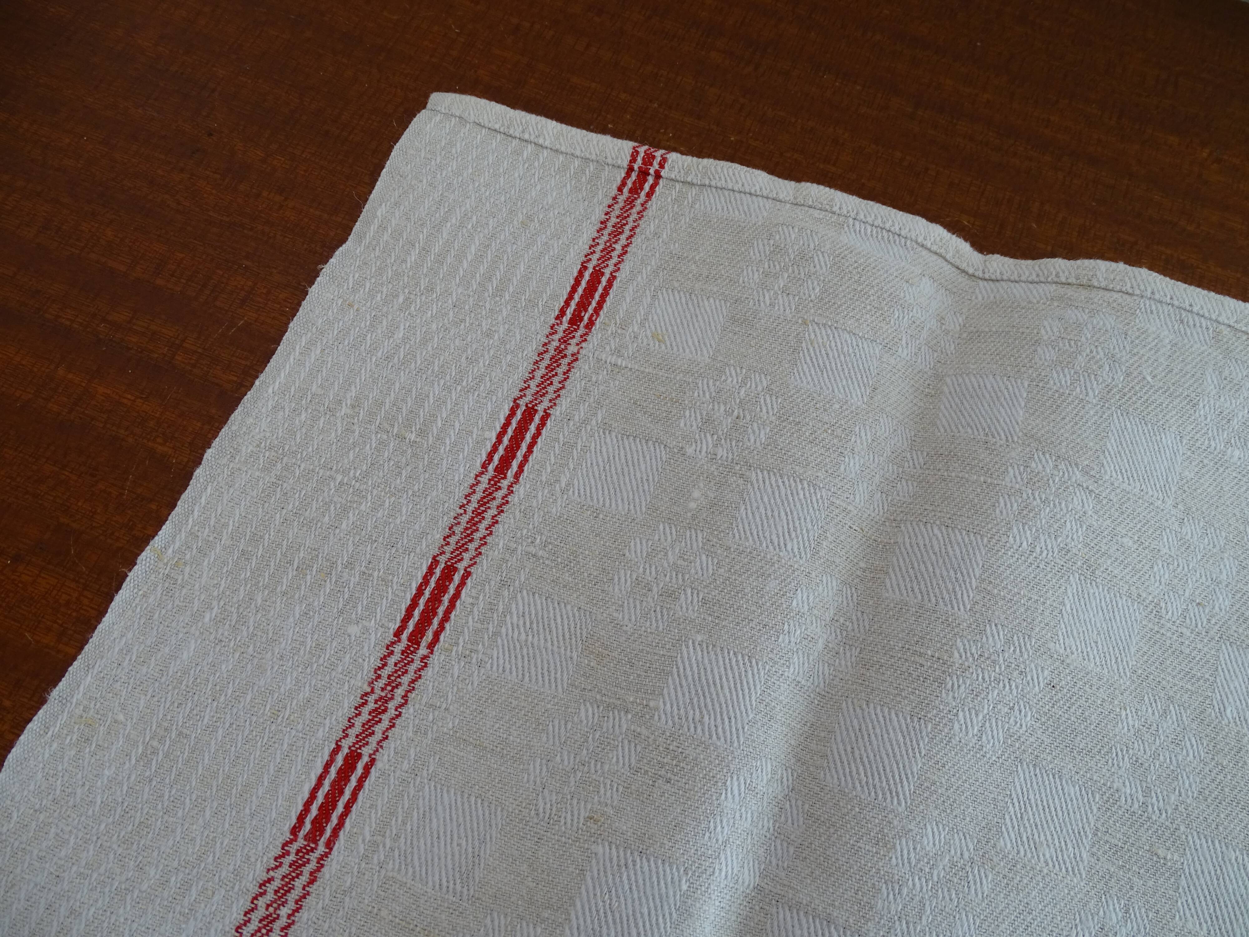 Lot of 7 flax flax towels monogrammed monogrammed DL