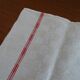 Lot de 7 torchons lin damassé monogrammés DL