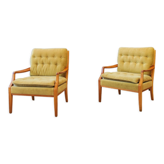 Two mid century armchairs