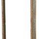 Old Burmese teak mirror with beautiful blue polychromy & original ecru 89x149cm