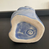 Vintage ethnic vase in glazed porcelain