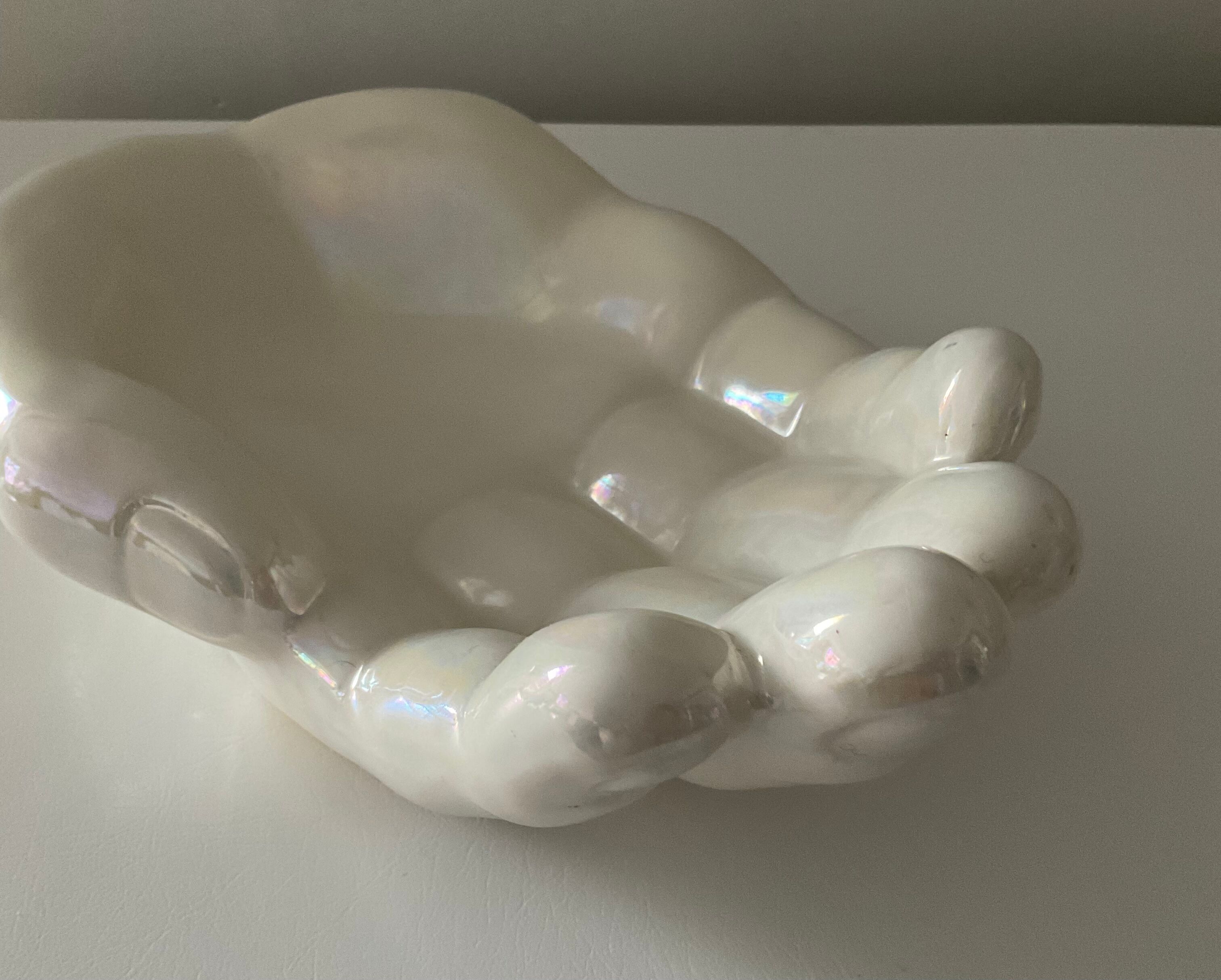Pocket empty ceramic hand from the 70s