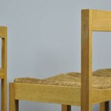 AZS / Chaises de salle à manger vintage en chêne (6) / Gerard Geytenbeek / Pays-Bas, années 1960