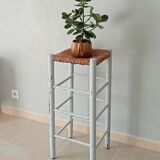 Antique stool high mulched