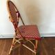 Rattan bistro chair and braiding