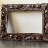 Antique handcarved frame   solid wood 30 cm x 22.5 cm
