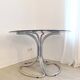 Superbe table tubulaire space age design italien