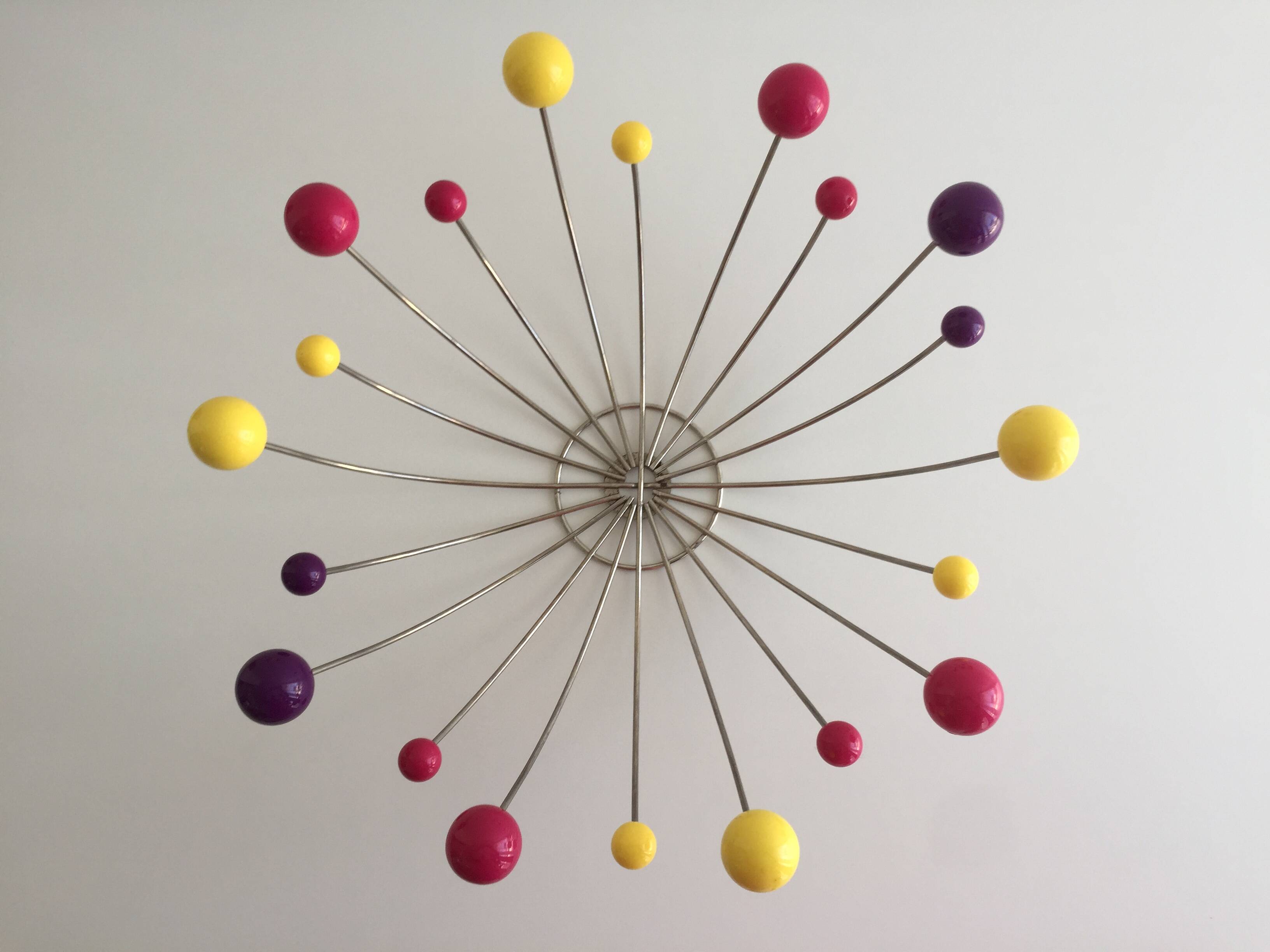 Basket Bowl Fruit Basket Atomic "Sputnik" Vintage Space Age Design Art...